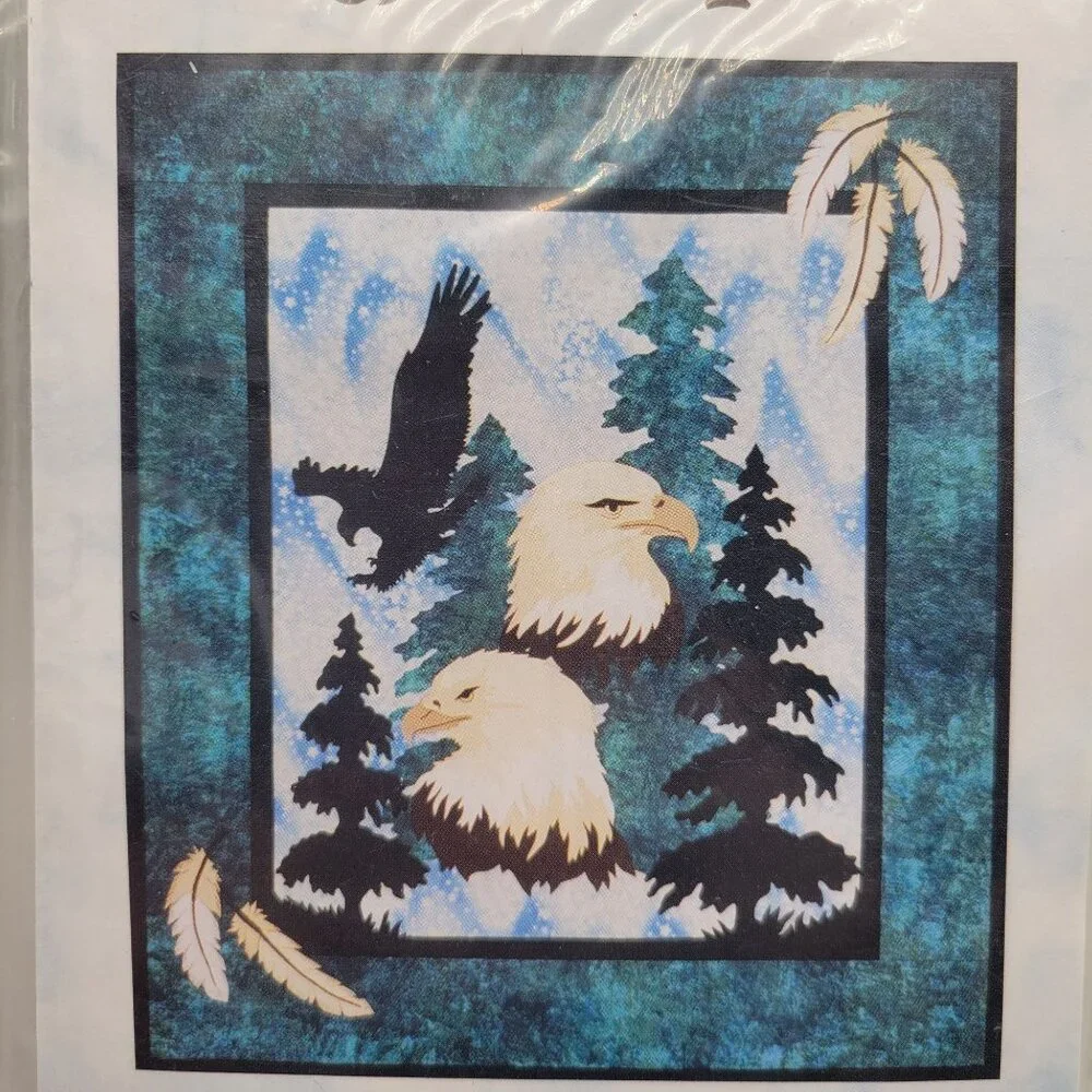 Eagle Spirit Quilt Pattern Sunset Silhouette Designs Appliqué Wall Hanging